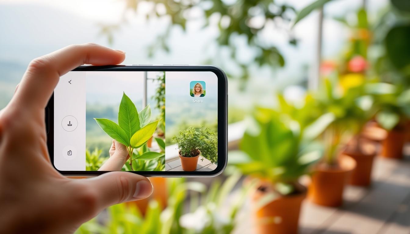 APP de scanear e aprender a cuidar de plantas