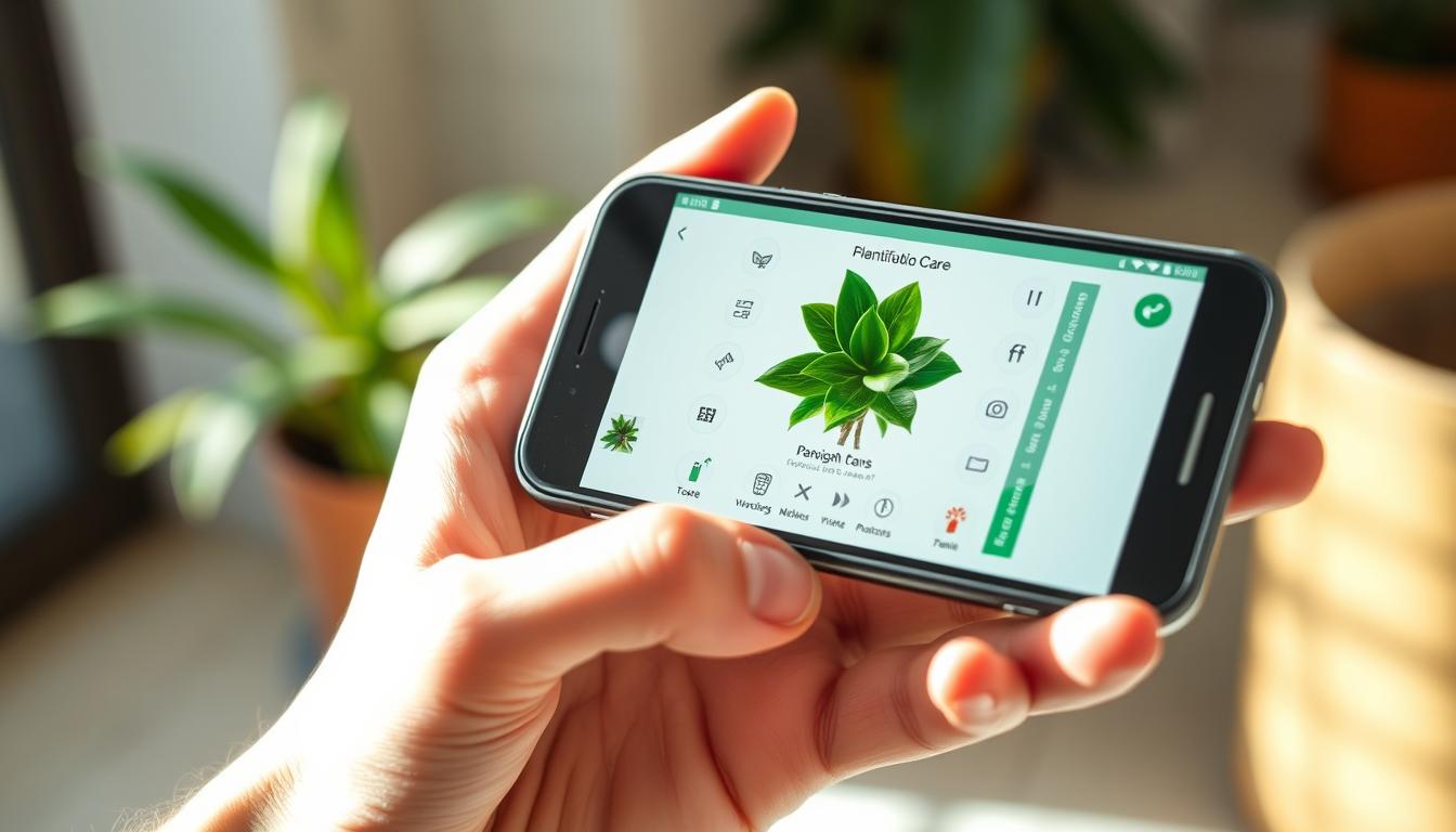 APP de scanear e aprender a cuidar de plantas