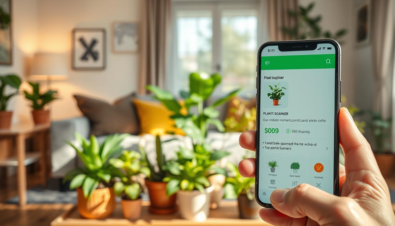 App de saber cuidar das plantas scaneando