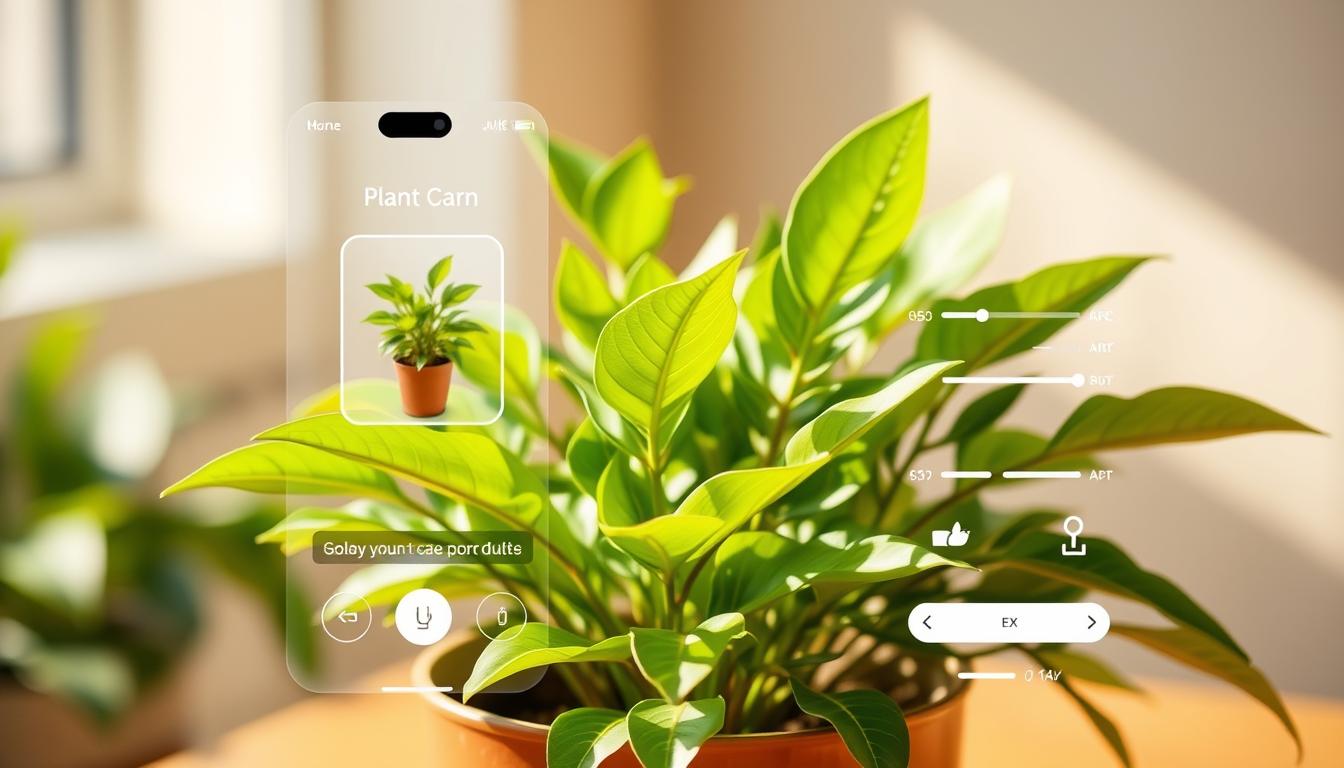 App de escanear e descobrir como cuidar de plantas