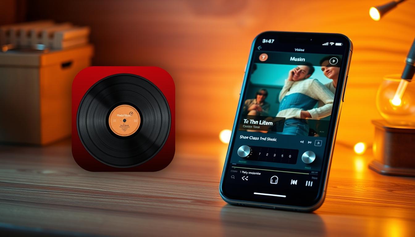 App de ouvir música retrô