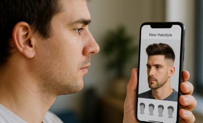 App que Simula Corte Masculino no Seu Rosto