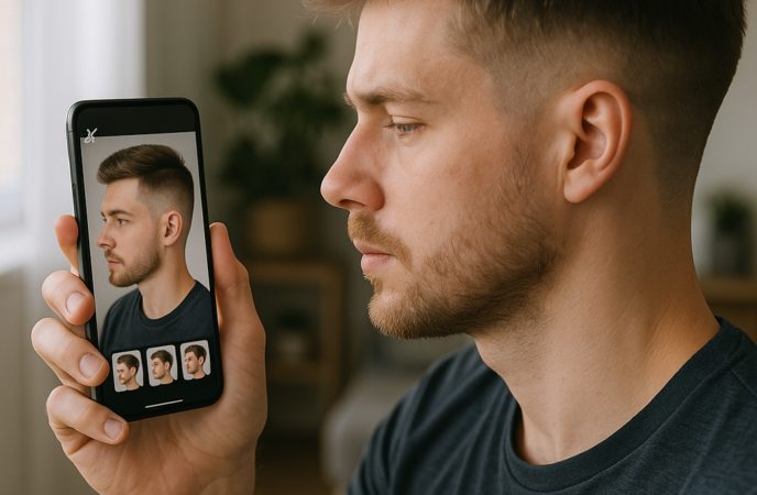 App que Simula Corte de Cabelo Virtual