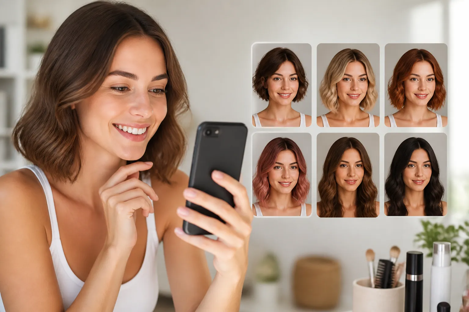 Como Usar App para Testar Corte e Cor de Cabelo