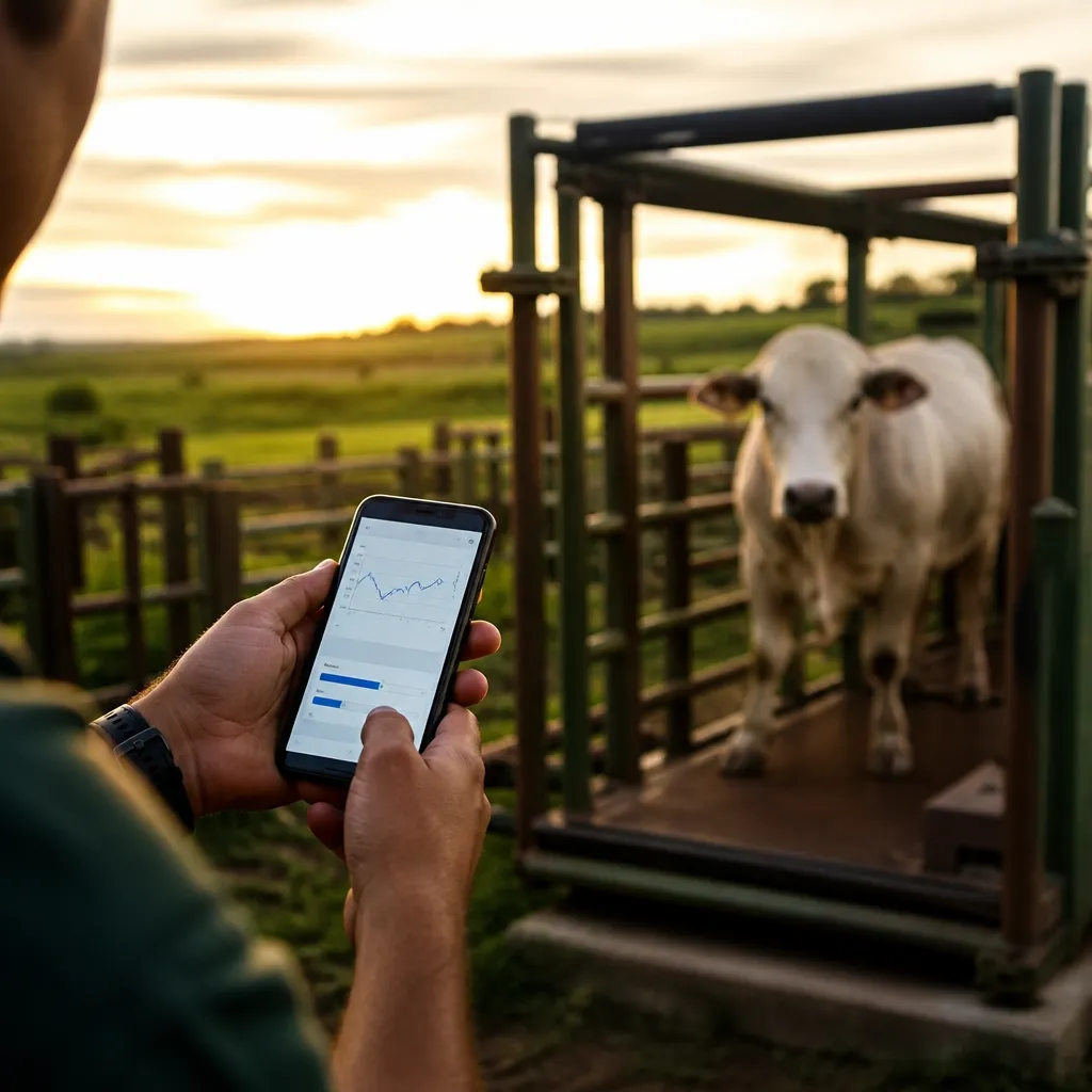 Como pesar seu gado em tempo real direto do celular